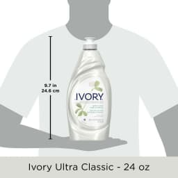 Ivory Ultra Concentrated Liquid Dish Soap, Classic Fresh Scent, 24 fl Ounce - Thumbnail 5