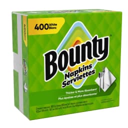 Bounty Everyday Disposable Paper Napkins, White, 400 Count Napkins - Thumbnail 10
