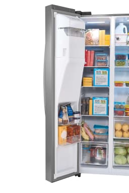 Kenmore 36" 29 cu. ft. Side-by-Side Refrigerator with External Ice & Water Dispenser - Fingerprint-Resistant Stainless Steel - Thumbnail 10