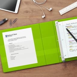 Staples Heavy Duty 2" 3-Ring View Binder Chartreuse (24687) 56321-CC/24687 - Thumbnail 4