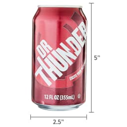Great Value Dr Thunder Soda Pop, 12 fl oz, 12 Pack Cans - Thumbnail 7