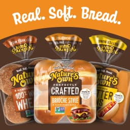 Nature's Own Perfectly Crafted Brioche Style Hamburger Buns, Non-GMO Hamburger Buns, 8 Count - Thumbnail 8