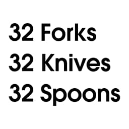 Great Value Plastic Disposable Cutlery Set, White, 96 Count, 32 Forks, 32 Spoons, 32 Knives - Thumbnail 4