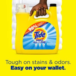 Tide Simply Laundry Detergent Liquid All-In-One, Refreshing Breeze Scent, 117 fl oz, 89 Loads - Thumbnail 2