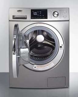 24" Wide 115V Washer/Dryer Combo, Stainless Steel Look - Thumbnail 3