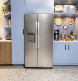 GE® 27.7 Cu. ft. Side-By-Side Refrigerator with LED Light Walls Tall Dispenser in Stainless Steel - Thumbnail 4
