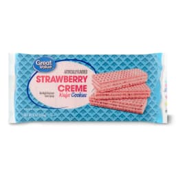 Great Value Strawberry Flavor Wafer Cookies, 8 oz - Thumbnail 1