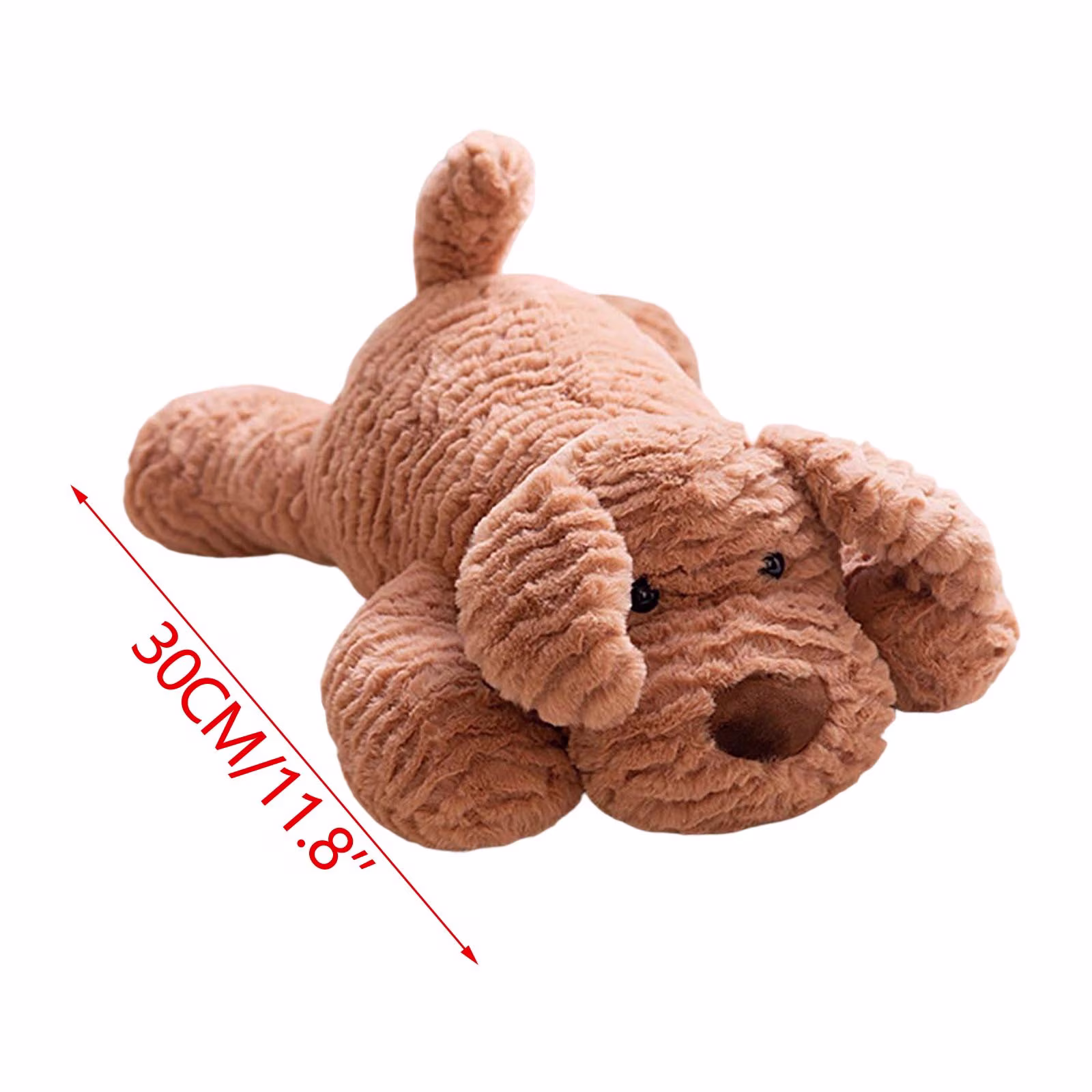 E-962 A Plush Lying Down Dog Doll Realistic Cuddle For Dog Lovers #GC14A - Thumbnail 3