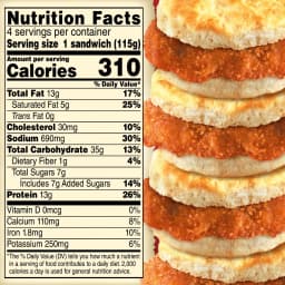 Jimmy Dean Frozen Breakfast Sandwich, Chicken Honey Biscuit, 4 Count - Thumbnail 7