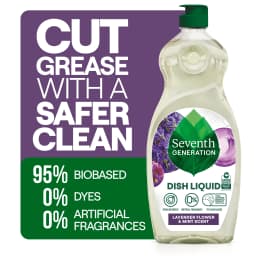 Seventh Generation Liquid Dish Soap, Dishwashing Liquid, Lavender Flower & Mint, 19 fl oz - Thumbnail 1