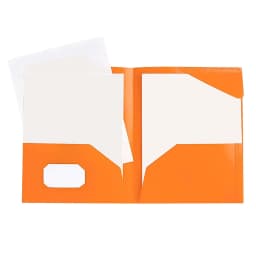 TXYRDXK 1Pc Plastic Folder with Pockets, Heavy Duty Folder with 4 Pockets for Office and Business, Four Pockets Folders with Business Card Holder - Thumbnail 1