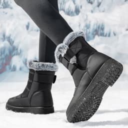 Northblanc Womens Snow Boots Winter Shoes with Comfortable Faux Fur Lined Warm Booties Waterproof Non Slip Outdoor Shoes - Thumbnail 6