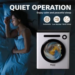 Dessiz 1.6cu.ft Compact Laundry Dryer,Electric Portable Clothes Dryer - White - Thumbnail 6