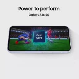 Samsung Galaxy A36 5G AI, 256GB+8GB RAM, Android Smartphone, International Version, Unlocked - Awesome Black - Thumbnail 4