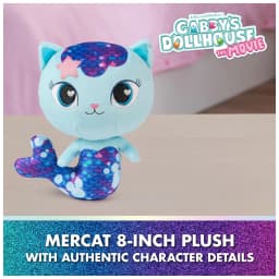 Gabby’s Dollhouse: The Movie MerCat Plush Toy, Stuffed Animal for Ages 3 & Up, 8” - Thumbnail 2