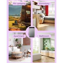 Top Load Washing Machine 25 lbs Full Automatic Clothes Washer with 10 Programs & 8 Water Levels for Apartment,Bathroom, Grey - Thumbnail 4