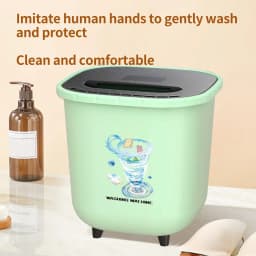 IMossad Portable Mini Washing Machine for Clothes Laundry - Bucket Washer for Camping, RV, Travel, Compact Spaces - Thumbnail 5