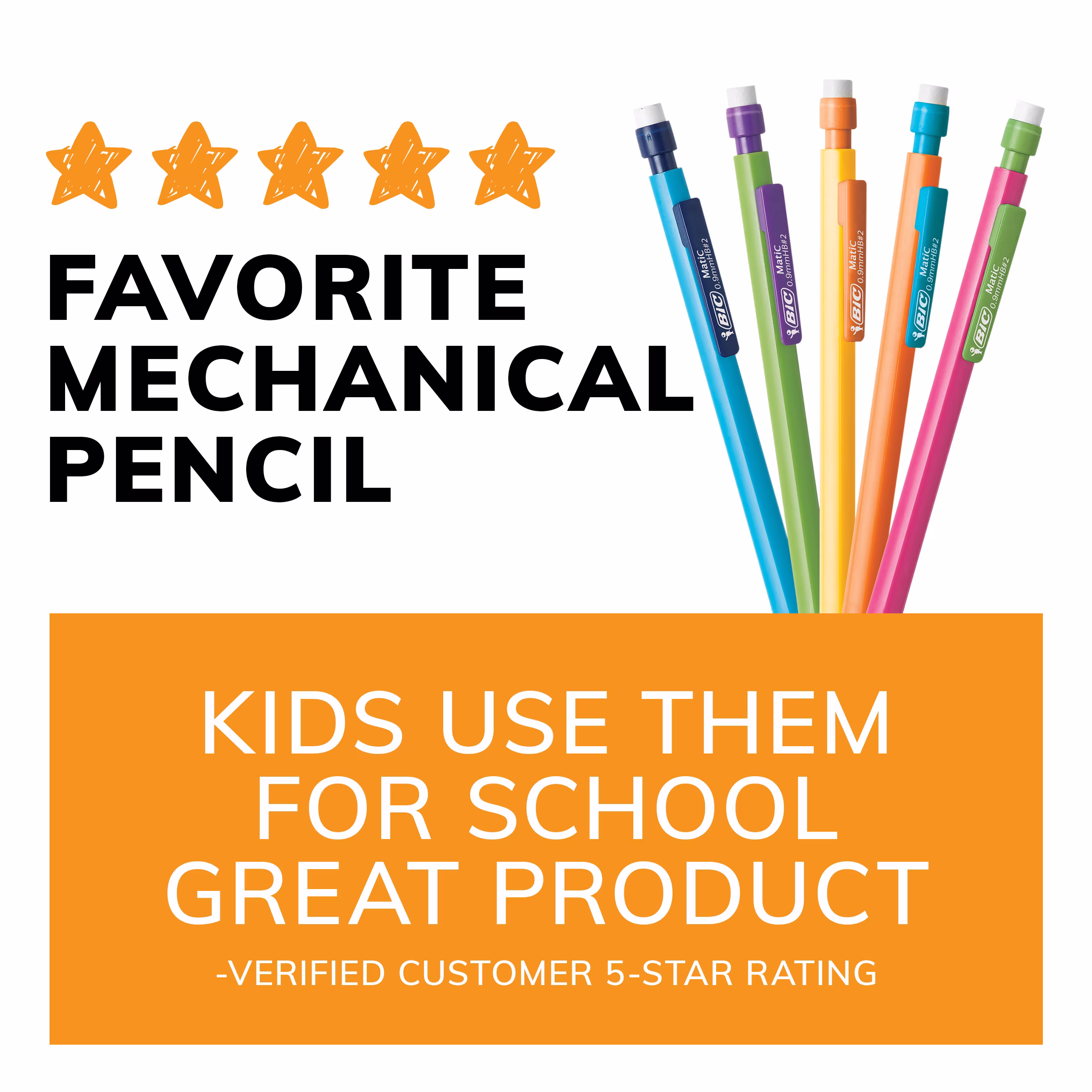 BIC Xtra Strong Mechanical Pencils, No. 2, Back to School Supplies, 0.9 mm, 24-Count - Thumbnail 8