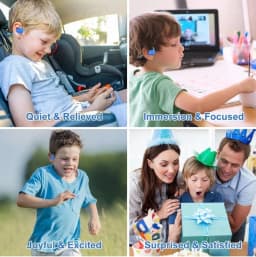 RHEA- Kids Headphones, Open Ear Bluetooth Headphones With Mic, Openbuds Kids, Ultra - Thumbnail 4