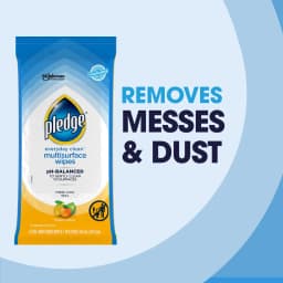 Pledge Multisurface Cleaning Wipes, pH Balanced, Fresh Citrus, 25 Count - Thumbnail 5