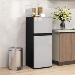Resenkos Small Fridge with Freezer, 4 Cu Ft Refrigerator with Reversible Doors, Versatile Storage for Home & Office Use， Silver - Thumbnail 8