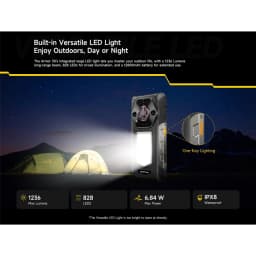 Ulefone Armor 30 Rugged Phone 12GB 512GB 12800mAh Android 15,6.95 inch Night Vision Main Camping Light Phone - Black - Thumbnail 3