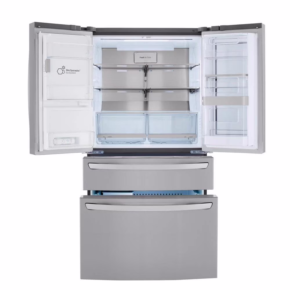 LG LRMVS3006S 29.5 Cu. Ft. Stainless French-door Smart Refrigerator - Thumbnail 2
