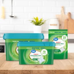 Great Value Original Dishwasher Pacs, Fresh Scent, 33 Count - Thumbnail 2