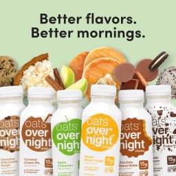 Oats Overnight Chocolate Peanut Butter Protein Overnight Oatmeal Shake, 2.2 oz, 1 Count - Thumbnail 6