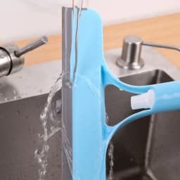 Window Cleaning Tool with Spray Bottle, Squeegee and Scrubber for Glass Shower Doors, Mirrors, and Car Windshield, Portable All-Purpose Cleaner Kit - Thumbnail 7