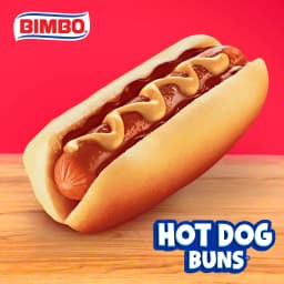 Bimbo White Hot Dog Buns, 8 count, Hot Dog Buns, 14 oz Bag - Thumbnail 3