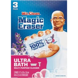Mr. Clean Magic Eraser Ultra Bath Cleaning Sponge - Multipurpose Bathroom Cleaner - 3 Count - Thumbnail 1