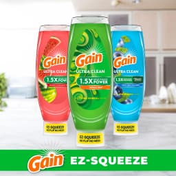 Gain EZ-Squeeze Dishwashing Liquid Dish Soap, Original Scent, 14.70 fl oz - Thumbnail 3