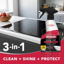 Weiman Daily Cooktop Cleaner Spray for Easy Daily Cleaning, Streak-Free Shine, 12 fl oz - Thumbnail 3
