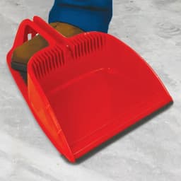 Libman Polypropylene Step-On Dust Pan Red Black - Thumbnail 3