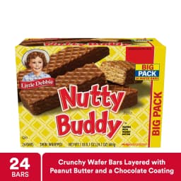 Little Debbie Big Pack Nuddy Buddy Wafer Bars, 24.1 oz (24 count) - Thumbnail 1