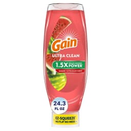 Gain Ultra Original EZ-Squeeze Dish Soap, Dishwashing Liquid, Summer Watermelon, 24.3 fl oz - Thumbnail 1