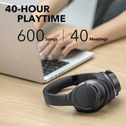 Soundcore Anker Life Q20 Hybrid Active Noise Cancelling Headphones, Wireless Over Ear Bluetooth Headphones, 60H Playtime, Hi-Res Audio, Deep Bass - Thumbnail 5