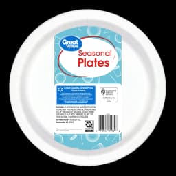 Great Value Seasonal Disposable Paper Plates, 10 in, 30 Count - Thumbnail 3