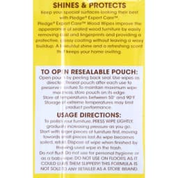 Pledge Beautify It Lemon Enhancing Wipes - Conveniently Dust, Clean and Shine Wood, Stainless Steel and More, 24Count - Thumbnail 3