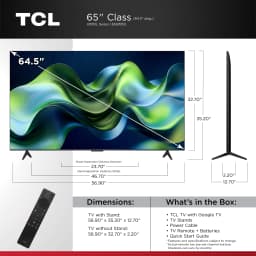 TCL 65" QM51L Series QD-Mini LED 4K QLED UHD HDR Smart Google TV (NEW 2026) - New Halo Control System - Thumbnail 2