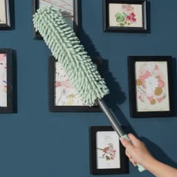 Microfiber Extendable Duster 24–40 in Telescopic Cleaning Brush Washable Reusable Dusting Tool with Bendable Head for Ceiling Fan Furniture Car - Thumbnail 2