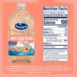 Ocean Spray White Cran-Peach Juice Drink, 64 fl oz Bottle - Thumbnail 2