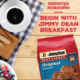 Jimmy Dean Heat 'N Serve Original Pork Breakfast Sausage Patties, 26 Count (Frozen) - Thumbnail 2