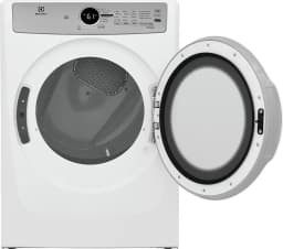 ELFE7337AW 27" Electric Dryer with 8 cu. ft. Capacity 7 Dry Cycles UL Listed Delay Start Control Lock LuxCare Lint Shield Luxury-Quiet Sound System - Thumbnail 2