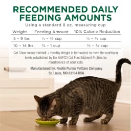 Purina Cat Chow Indoor Healthy Weight and Hairball Dry Cat Food With Chicken, 15 lb - Thumbnail 11