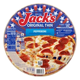 Jack's Frozen Meat Pizza, Pepperoni and Cheese, Original Thin Crust Pizza for Grilling, 14.3 oz (Frozen) - Thumbnail 7