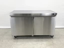 Cooler Depot 61 inch 14.1 cu.ft, 38" heigh Commercial Undercounter Freezer, 2 Solid Doors, Stainless steel exterior, NSF certified - Thumbnail 8