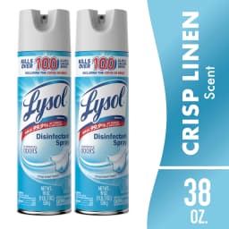 Lysol Disinfectant Spray, Sanitizing and Antibacterial Spray, Crisp Linen Scent, 19 fl oz, 3 pack - Thumbnail 6