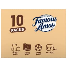 Famous Amos Classic Chocolate Chip Cookies, Bite-size cookies, Sweet Treats, 10 Pack Box, 1oz Bag - Thumbnail 16